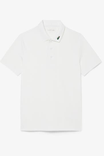 LACOSTE Funktions-Polo weiß