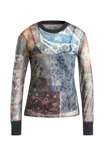 DESIGUAL Longsleeve gemustert