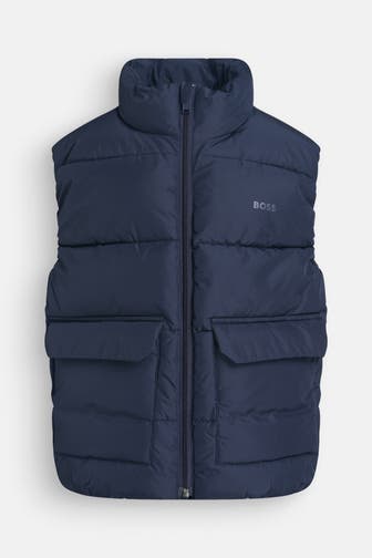 BOSS Steppweste dunkelblau
