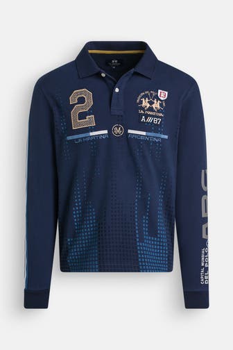 LA MARTINA Langarm-Polo mehrfarbig