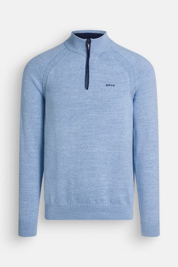 NEW ZEALAND AUCKLAND Strick-Troyer taubenblau