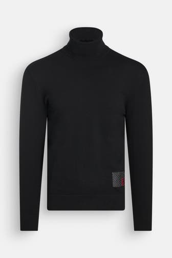 KARL LAGERFELD Rollkragenpullover schwarz