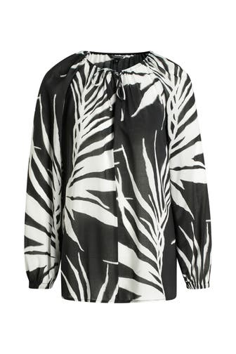COMMA, Blusenshirt zweifarbig floral