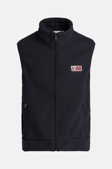 NAPAPIJRI Fleece-Weste schwarz
