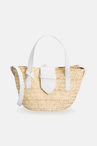 ESPADRIJ L'ORIGINALE Umhängetasche 'Palmbasket Luxe' creme