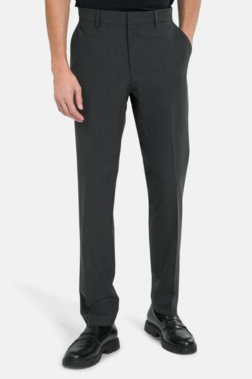 BOSS Stoffhose 'Lenon' dunkelgrau meliert