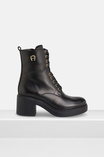 AIGNER Schnürboots 'Nora' schwarz