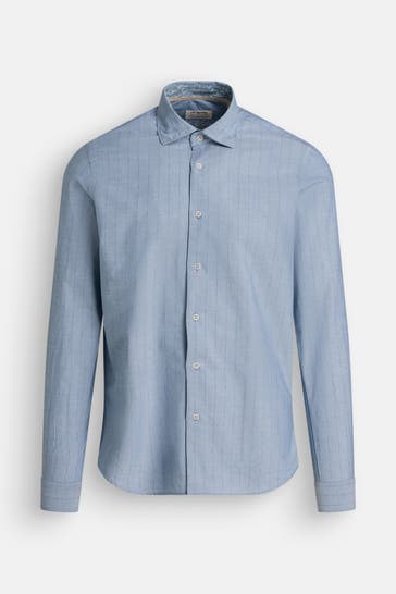 FIL NOIR Casual-Hemd 'Roma' taubenblau