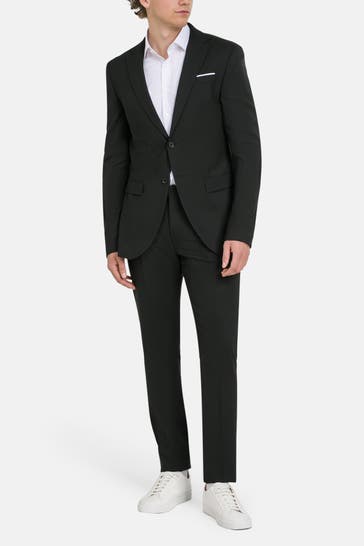 JOOP! Wollmix-Anzug 'Travel/Damon' schwarz