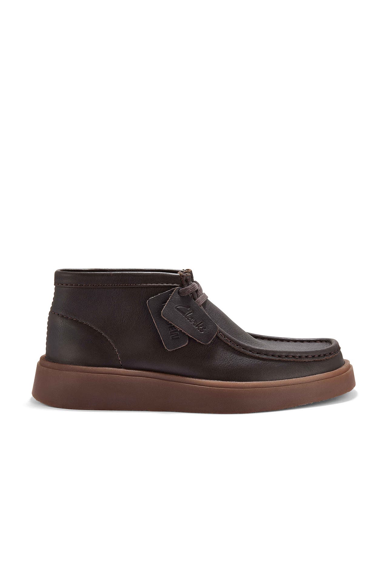 CLARKS Lederschnürer 'Torview Hi' dunkelbraun, Bild 1