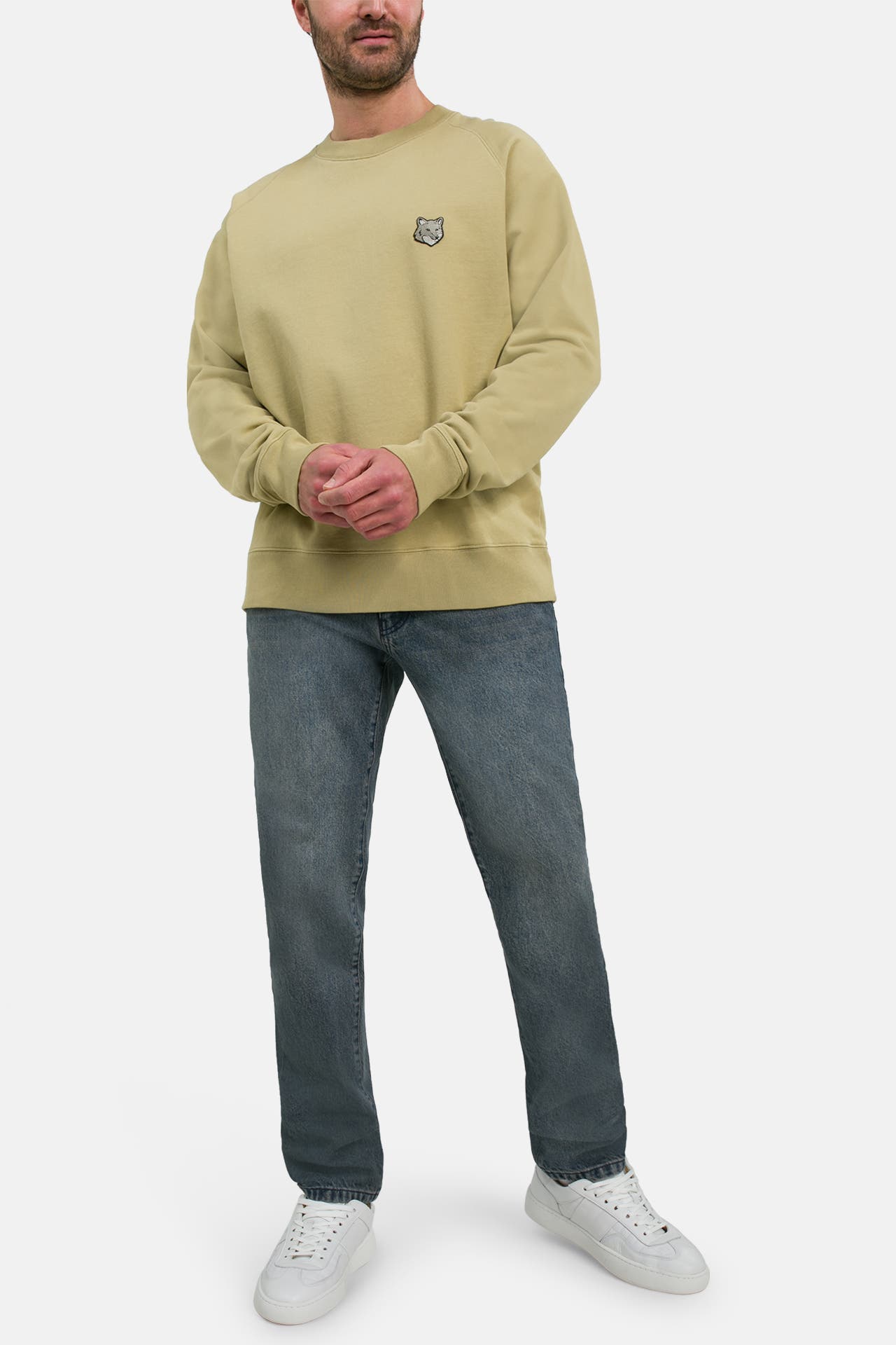 MAISON KITSUNÉ Sweatshirt graugrün, Bild 1