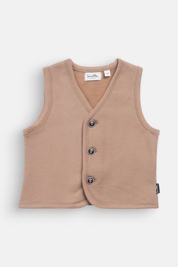 SANETTA Weste hellbraun