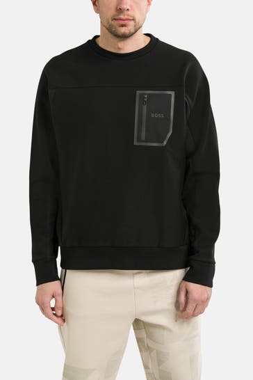 BOSS GREEN Sweatshirt 'Salbiq' schwarz