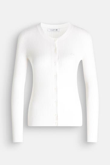 LACOSTE Wolljacke ecru