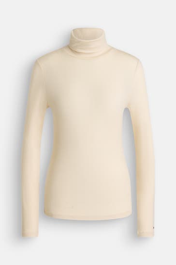 TOMMY HILFIGER Rollkragenpullover creme