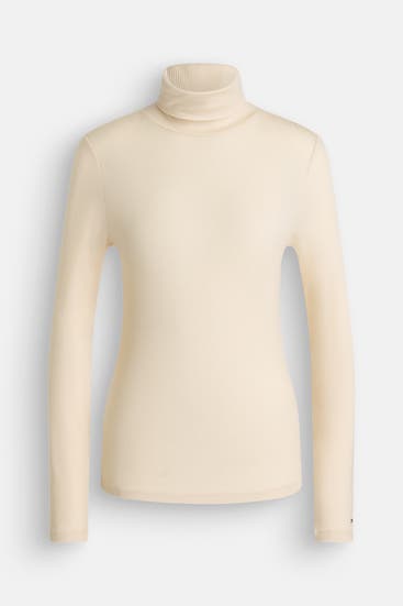 TOMMY HILFIGER - Rollkragenpullover creme