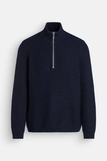 MARC O'POLO Strick-Troyer dunkelblau