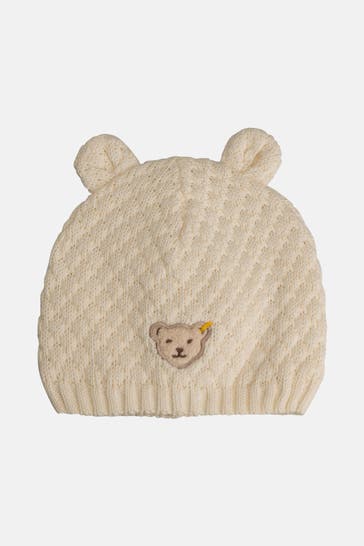 STEIFF Strickmütze creme