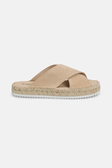 ESPADRIJ L'ORIGINALE Slides 'Croisette' beige