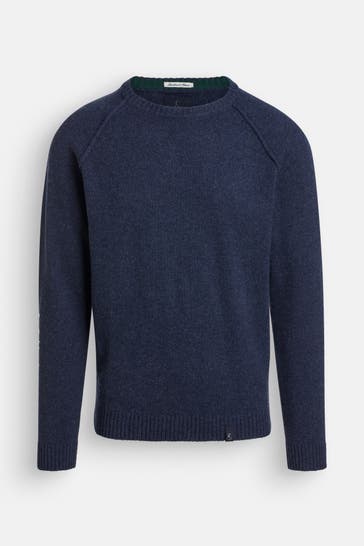 COLOURS & SONS Wollmix-Pullover dunkelblau