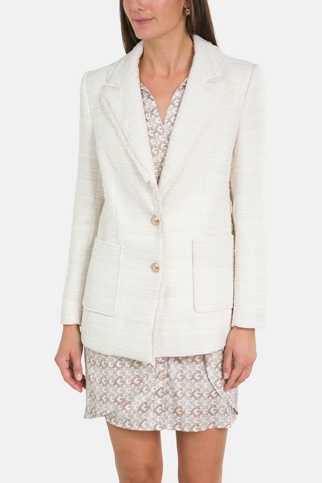 GUESS Bouclé-Blazer 'Tosca' creme, Bild 1