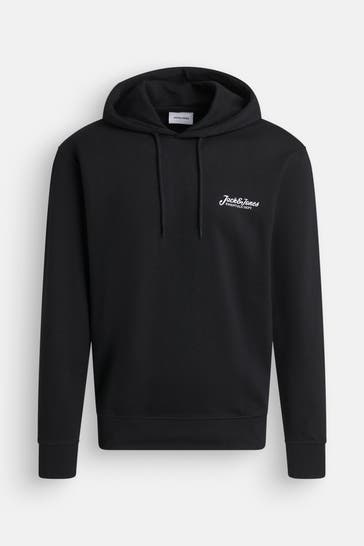 JACK & JONES Hoodie schwarz