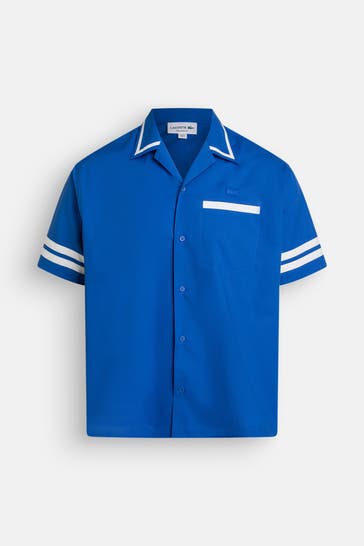 LACOSTE Kurzarmhemd azurblau
