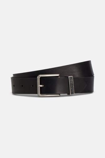 GUESS Leder-Gürtel schwarz