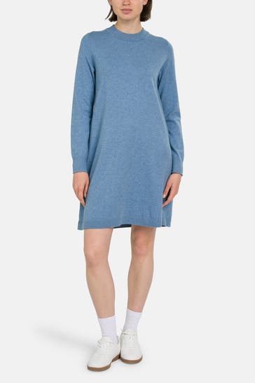 MARC O'POLO DENIM Strickkleid blau