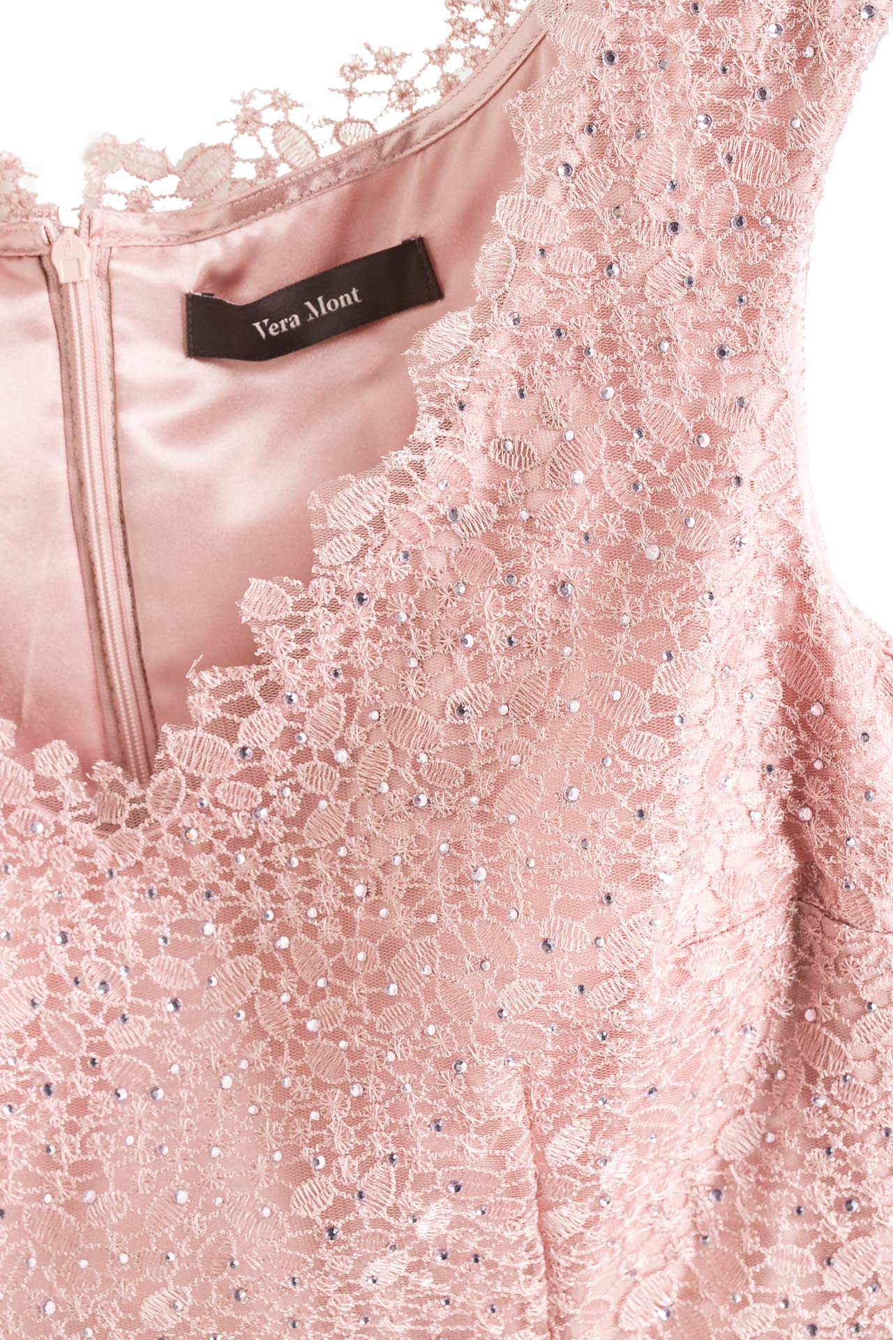 Vera mont kleid lang rosa
