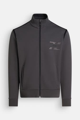 BOSS GREEN Sweatjacke 'Skaz' dunkelgrau