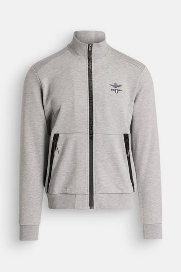 AERONAUTICA MILITARE Sweatjacke hellgrau