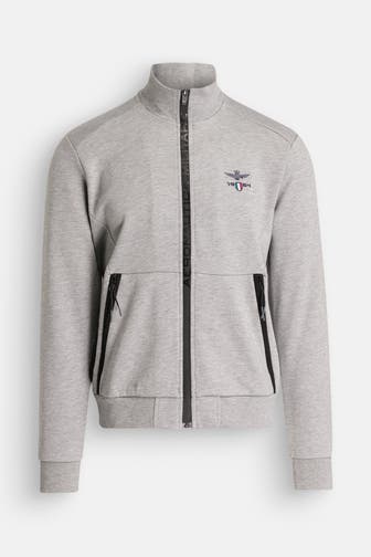 AERONAUTICA MILITARE Sweatjacke hellgrau