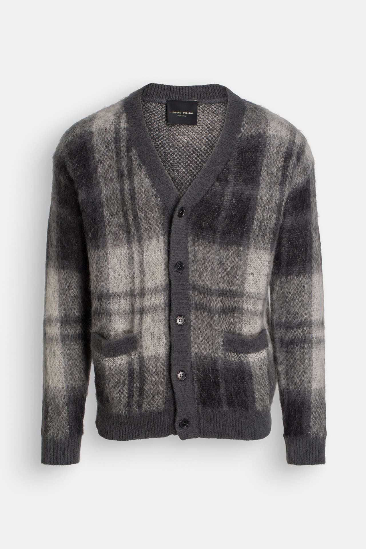 ROBERTO COLLINA Strickjacke kariert, Bild 1