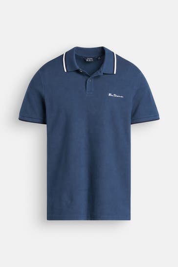 BEN SHERMAN Polo-Shirt dunkelblau