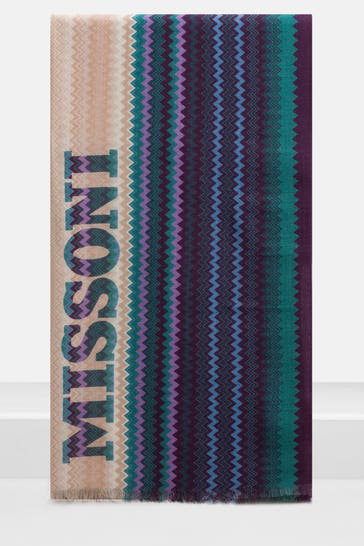 MISSONI Seidenmix-Schal mehrfarbig