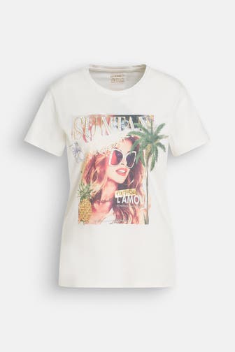 GUESS T-Shirt weiß