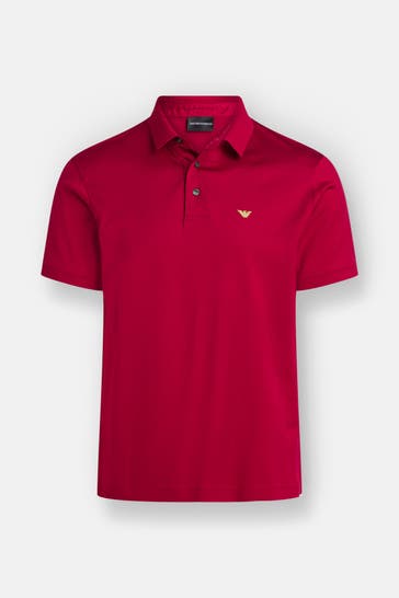 EMPORIO ARMANI Polo-Shirt dunkelrot