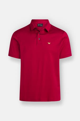 EMPORIO ARMANI Polo-Shirt dunkelrot
