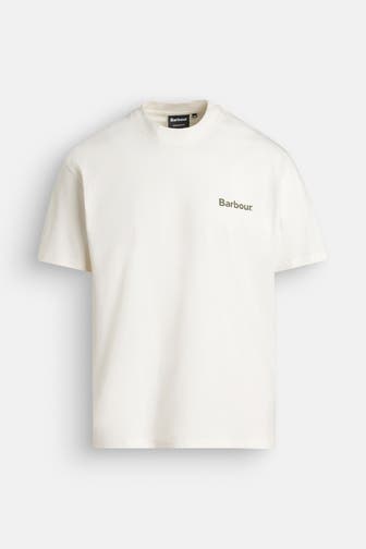 BARBOUR T-Shirt 'Camber' ecru