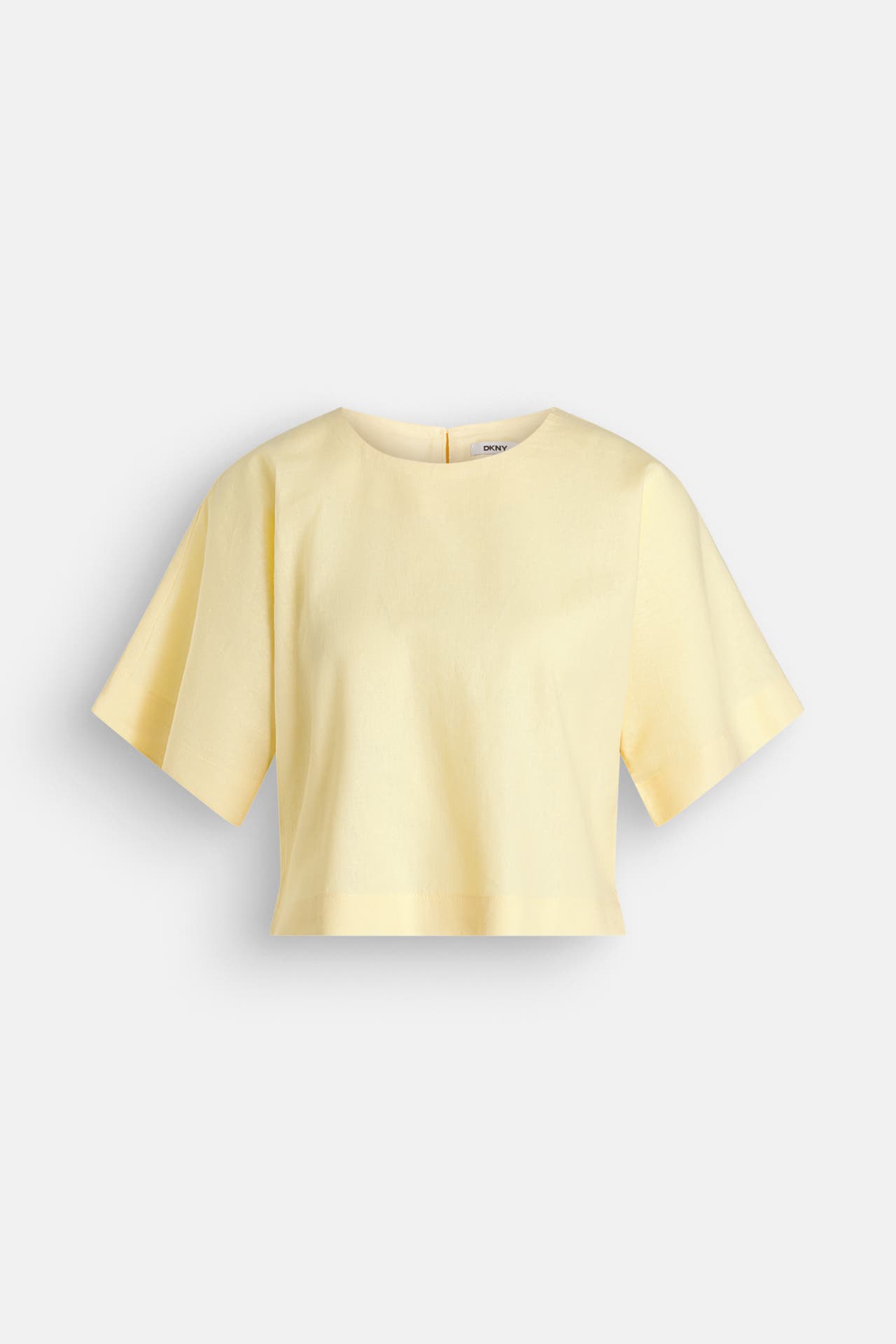 DKNY Leinenmix-Shirt hellgelb, Bild 1