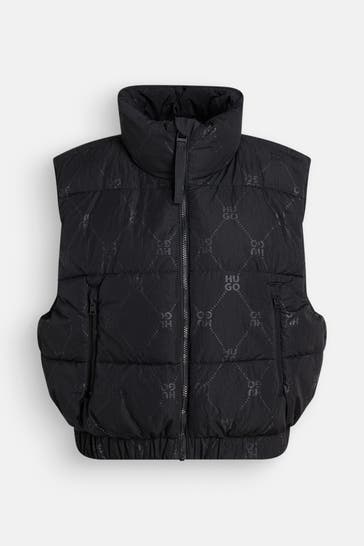HUGO Steppweste schwarz