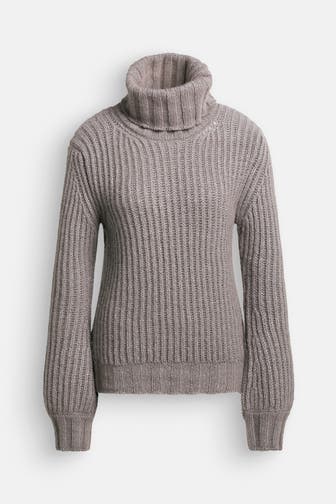 JET SET Rollkragenpullover grau