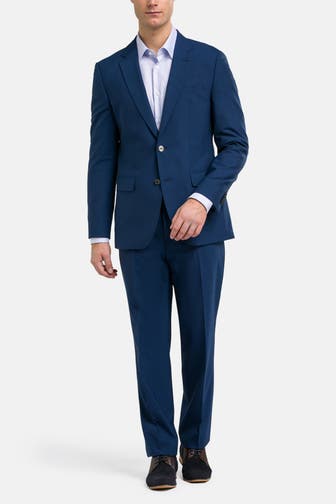 BOSS Wollmix-Anzug 'Jasper' navy