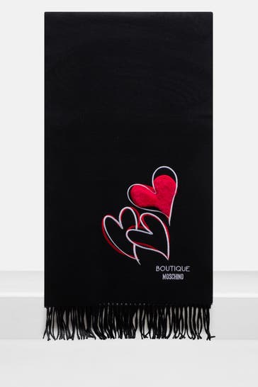 LOVE MOSCHINO Wollschal schwarz