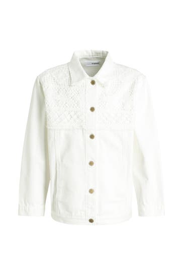 DESIGUAL Jeansjacke offwhite