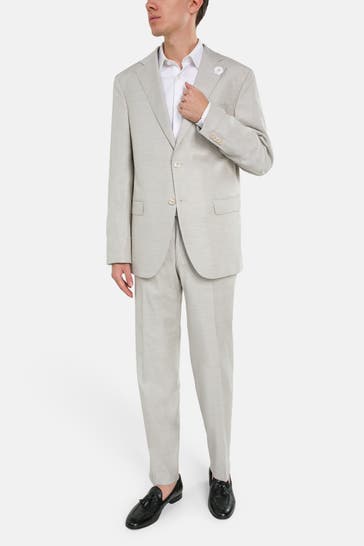 BALDESSARINI Schurwollmix-Anzug greige