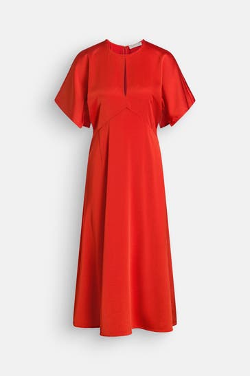 MICHAEL MICHAEL KORS Satinkleid orangerot