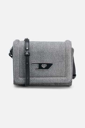 DIESEL Umhängetasche 'Heart-D' denim