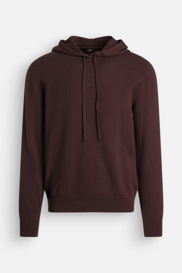 7 FOR ALL MANKIND Kaschmir-Hoodie bordeaux